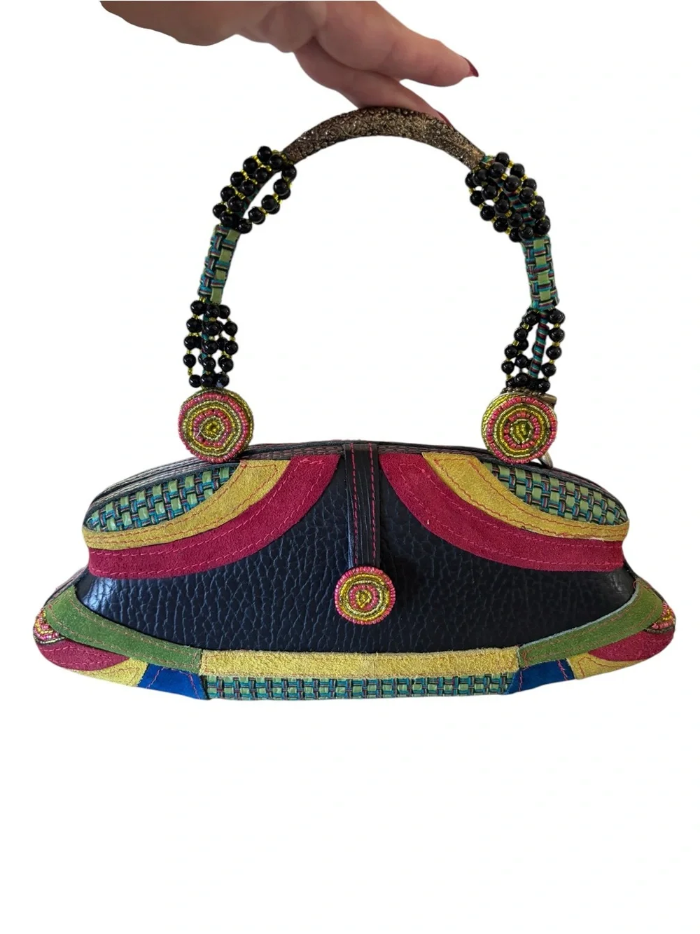 Mary Frances Multicolor Beaded Floral Sequined Handbag. NWOT - Picture 2 of 9